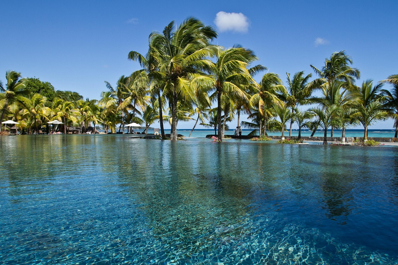 Luxury infinity pool overlooking the ocean